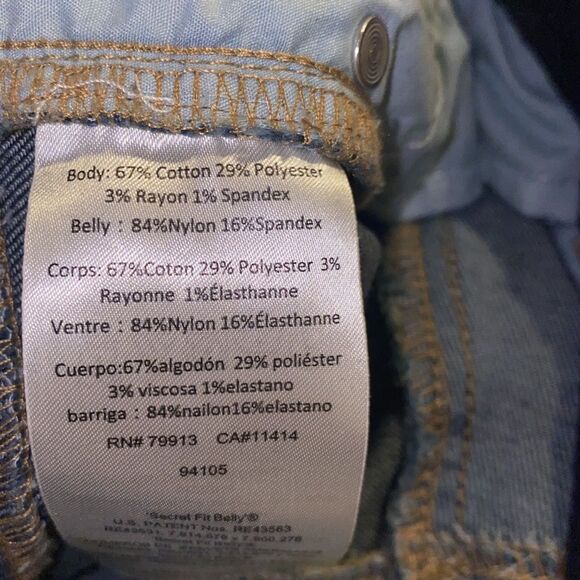 Jessica Simpson Maternity Jeans Skinny Ankle distressed Size Small Blue casual - Picture 9 of 9